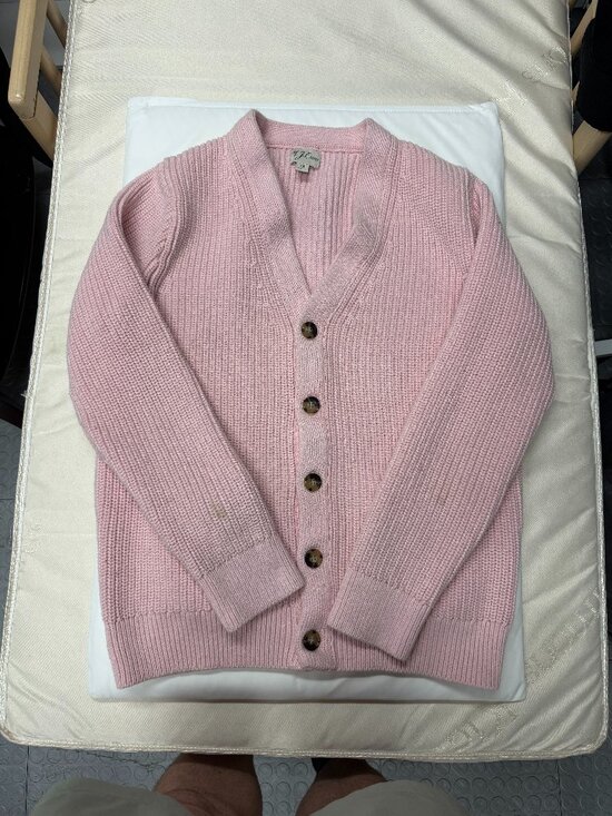 J. Crew Other - J. Crew Pink Textured Knit Cotton Cardigan Sweater Mens Sz M